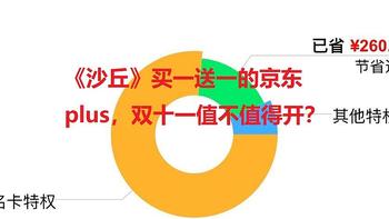 可以《沙丘》买一送一的京东plus，双十一值不值得开？