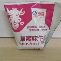 好喝不贵，真的实惠-海河草莓味牛奶