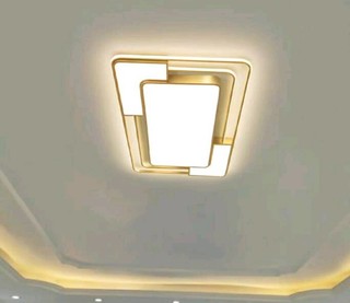 金色led现代大气客厅吸顶灯