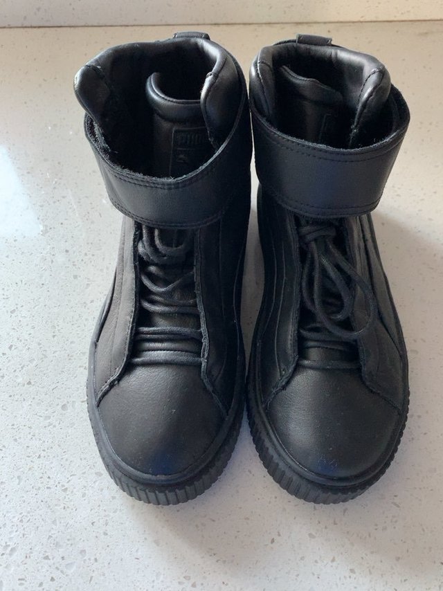 99元入手Puma/彪马黑标高帮全皮女鞋