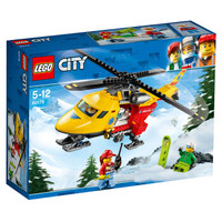 【乐高认证店】乐高（LEGO）积木玩具小颗粒城市警察系列60179急救直升机