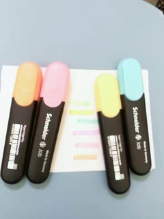 优质荧光笔一套随身携带的柔和色荧光笔