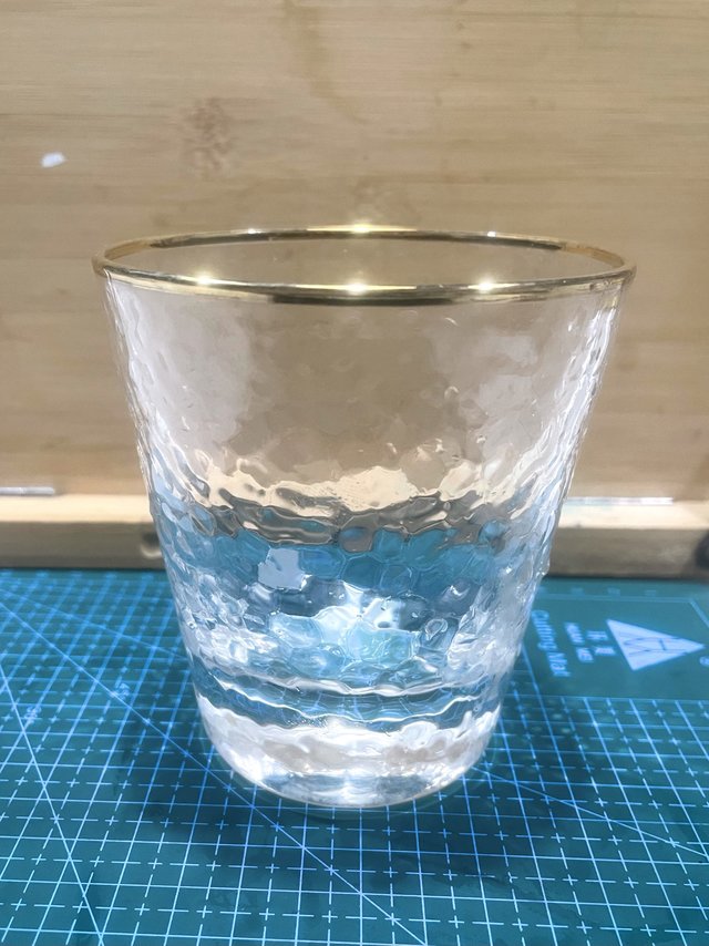 6块9的锤纹金边杯，感觉真的很不错