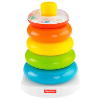 费雪(Fisher-Price)儿童玩具婴幼儿早教玩具礼物叠叠乐套圈玩具宝宝不倒翁底座彩虹叠叠圈-彩虹套圈N8248
