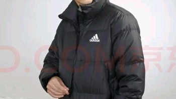 adidas阿迪达斯官网男装冬季户外运动保暖鸭绒面包羽绒服GV很轻薄。