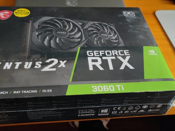 MSI 微星GeForce RTX 3060 Ti VENTUS 2X 8G OCV1 LHR 万图师显卡8GB 锁