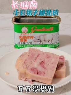 万万没想到，小白猪的火腿猪肉罐头这么好吃