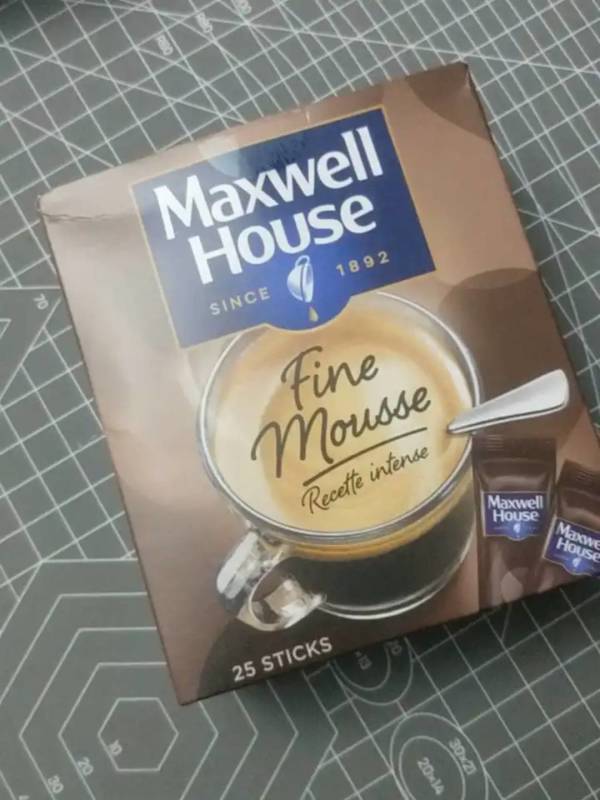 maxwellhouse麦斯威尔英国进口速溶慕斯黑咖啡便携装18g25条3秒起泡