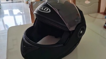 揭面盔电动电瓶摩托车头盔灰男女士全盔四季通用冬季保暖安全帽，防雾双镜。