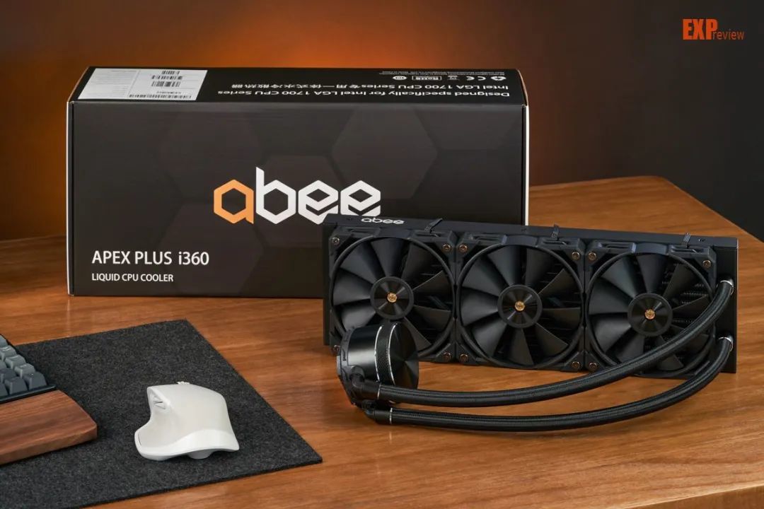 abee apex plus i360水冷散热器评测:专为12代酷睿优化,静瑟且性能