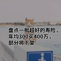 盘点一批超好的寿险，年均300买400万，部分将下架