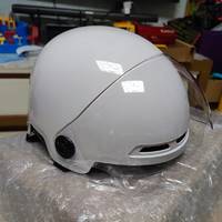 雅迪电动摩托车3C头盔半覆式护耳头盔白色