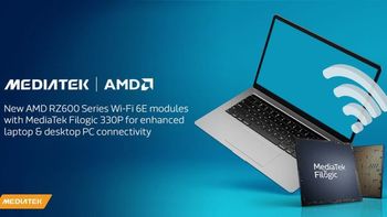 联发科联合AMD 发布 RZ600 系列 Wi-Fi 6E网卡，明年锐龙本首发