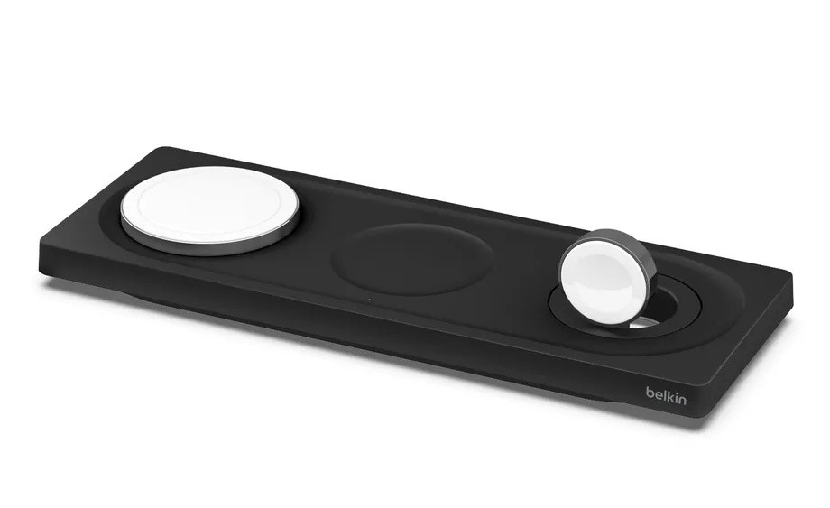 贝尔金发布 BoostCharge Pro 三合一无线充电板：支持 Apple Watch 7 快充