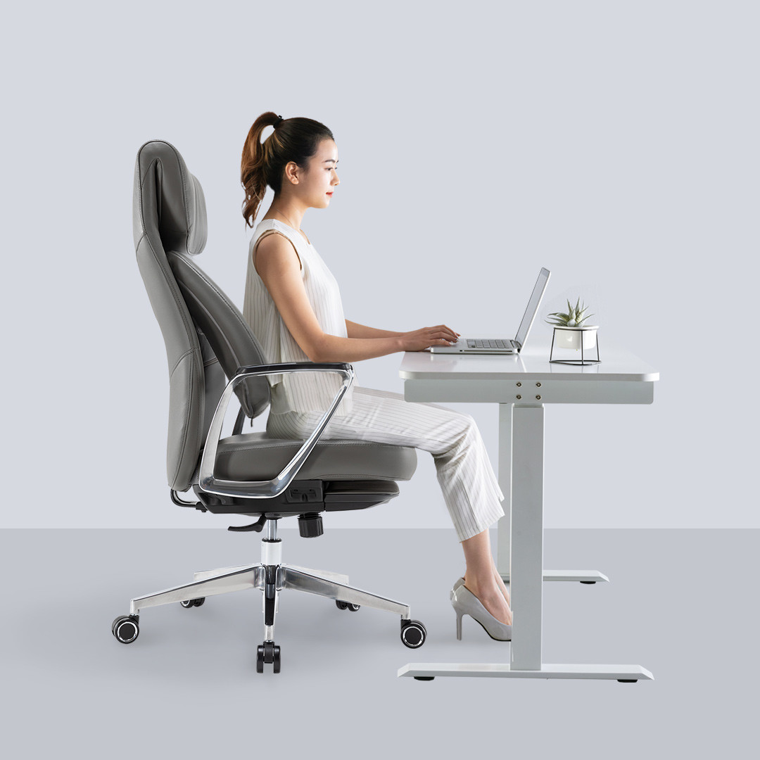 小米有品35°可调节腰靠护腰办公椅，双层椅背设计、135°逍遥后仰