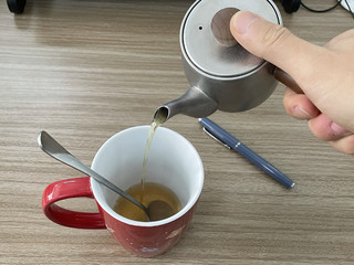 wohu入手第一件不锈钢木质茶具