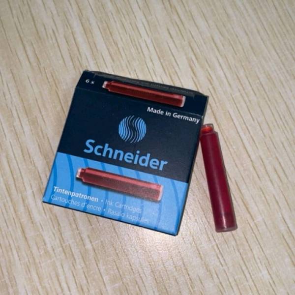 schneider 施耐德 钢笔墨囊 三色可选 6支装 1盒