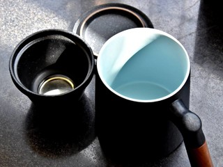 宋瓷之美，小米木柄茶道杯