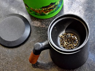 宋瓷之美，小米木柄茶道杯