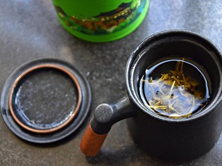 宋瓷之美，小米木柄茶道杯