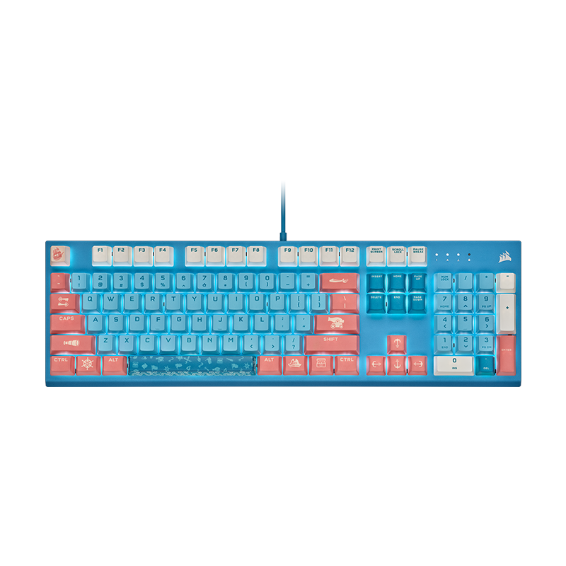 神秘之蓝的魅力：美商海盗船碧蓝之海RGB机械键盘