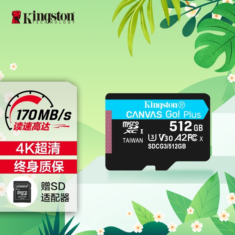 酸爽体验512 GB大容量储存卡，CANVAS Go！Plus套路多