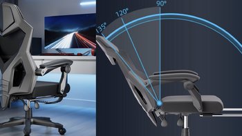 永艺新品人体工学椅「雷电」，135°舒适调节，连椅背都能升降？！