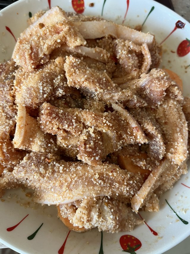 这粉蒸肉太巴适了