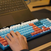 跑马灯也是小清新-海盗船碧蓝之海机械键盘