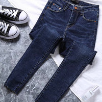 【Ming好物分享】深蓝色秋冬显瘦版型牛仔裤，版型超nice，极力推荐