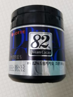 乐天 82% 巧克力豆 够味