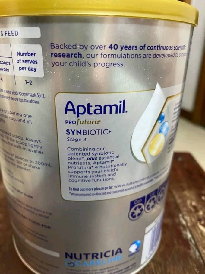 爱他美澳洲白金版婴儿奶粉4段