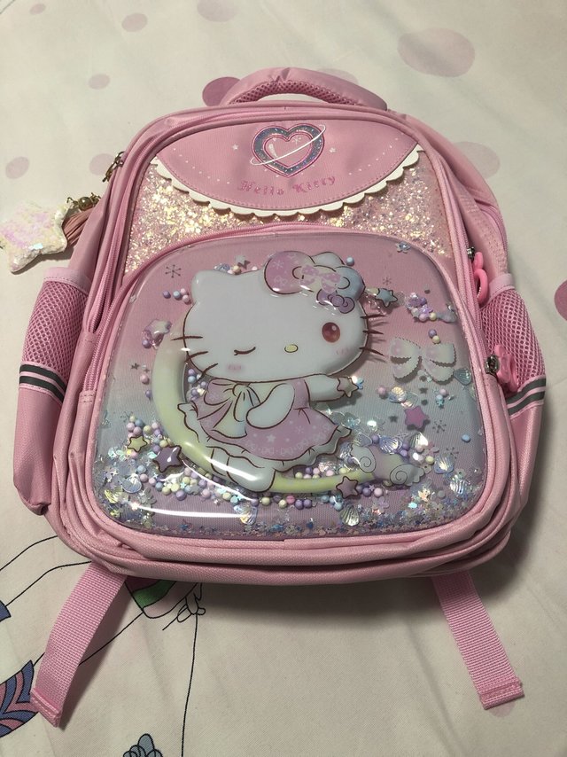 女儿的高颜值粉色小书包