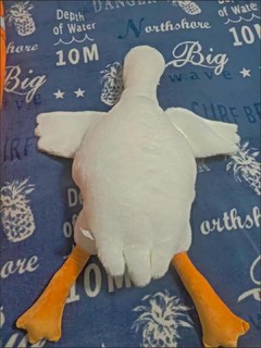 大白鹅毛绒玩具娃娃公仔可爱趴趴鹅鸭子抱枕