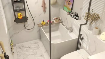 小空间也要花洒浴缸都有泡澡的快乐！