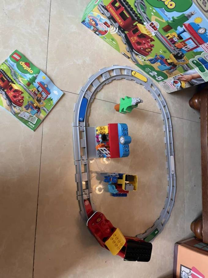 乐高拼插积木怎么样 好玩的乐高小火车10874_什么值得买