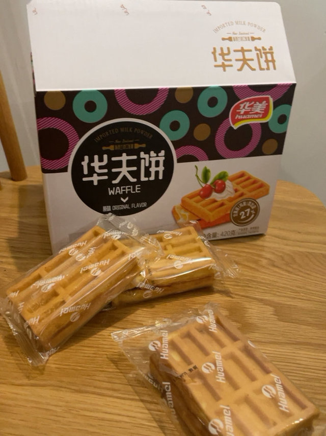 5块多一箱华夫饼超香