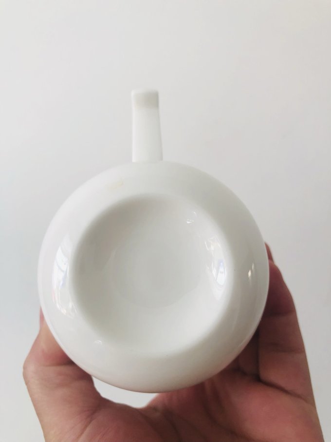 德化羊脂玉纯白马克杯,晶莹剔透舒心爽朗!