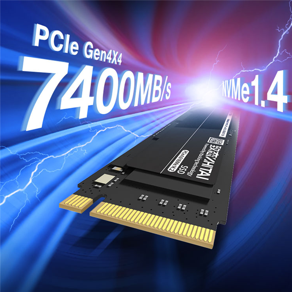长江存储发布首款国产 PCIe 4.0 SSD 致态TiPro7000：搭载长江储存第三代 NAND，最高 7400MB / s