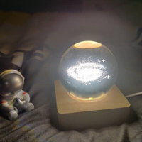 发光水晶球创意桌面摆件工艺品！