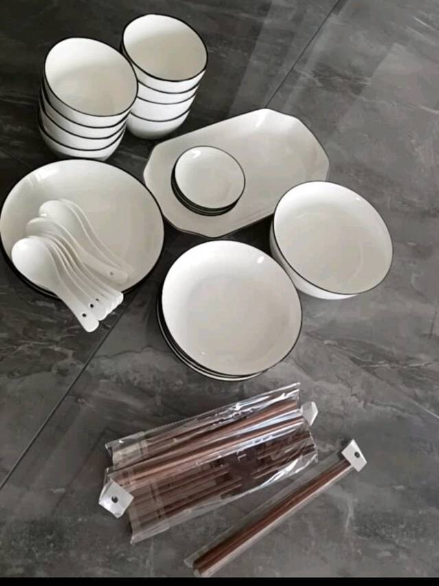 瓷魂 北欧碗碟套装家用简约陶瓷餐具套装盘