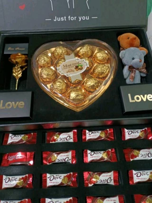 德芙巧克力礼盒糖果情人节礼物新年年货生日