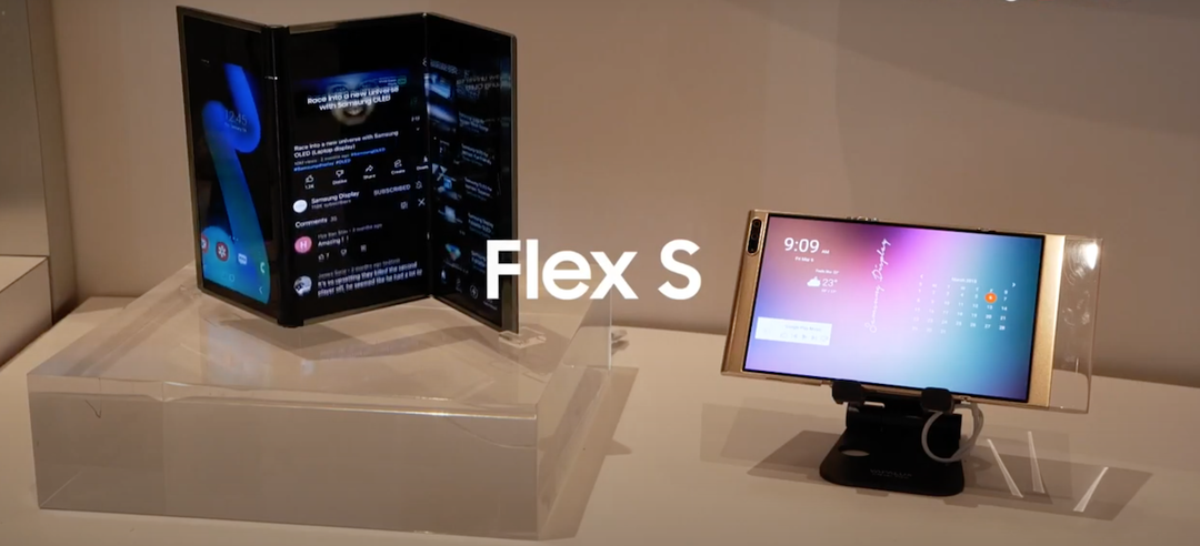 三星展示多款折叠屏概念机：flex S G、flex Note、flex Slidable 手机 什么值得买