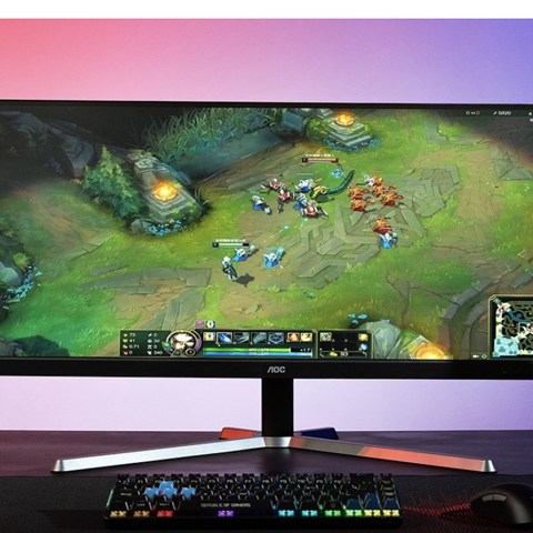 AOC U34G3X 21 ：9 144Hz 电竞显示器动手玩