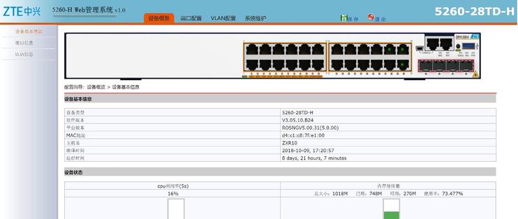 万兆交换机ZTE 5228F配置详解——Web控制台、VLAN、链路聚合LACP_交换机_ 