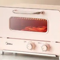 解忧杂货铺 篇二百：网红烤箱/美的Midea电烤箱（含说明书）家用台式迷你12L机械式操作精准控温烘焙烘烤PT12A0  樱花粉