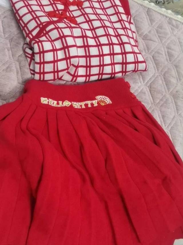 女童半身裙套装