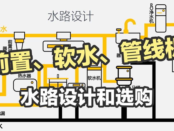 一图搞懂净水水路设计，前置、软水、管线机