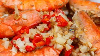 年年有鱼新年年夜饭怎么能没用大虾--美味无法抵挡盐酥虾