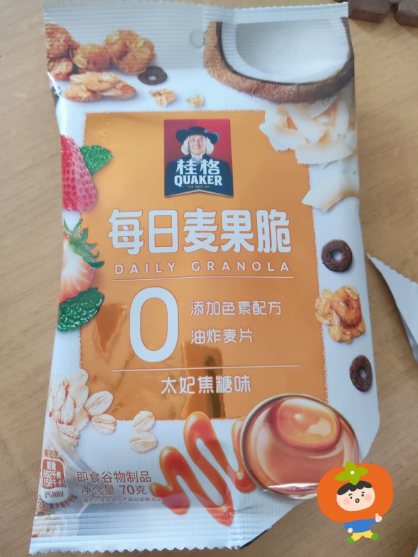 quaker桂格每日麦果脆太妃焦糖味70克
